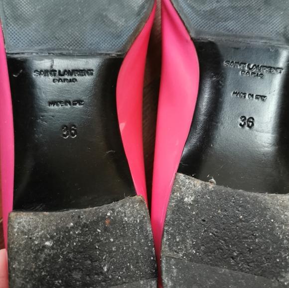 Yves Saint Laurent pink flat shoes - Picture 3 of 6